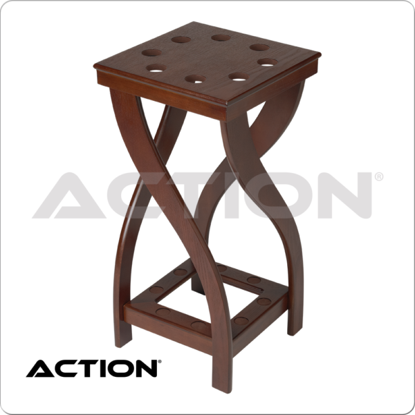 Twist 8 Cue Floor Rack - Chocolate Twist 8 Cue Floor Rack - Chocolate